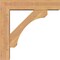 Ekena Millwork Legacy Block Smooth Bracket w/ Offset Brace, Western Red Cedar, 5 1/2"W x 22"D x 22"H BKT0604X22X22LEC05SWR - alternate 3